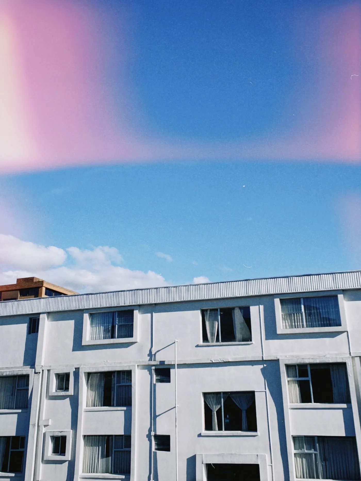 Modern apartment building in the city