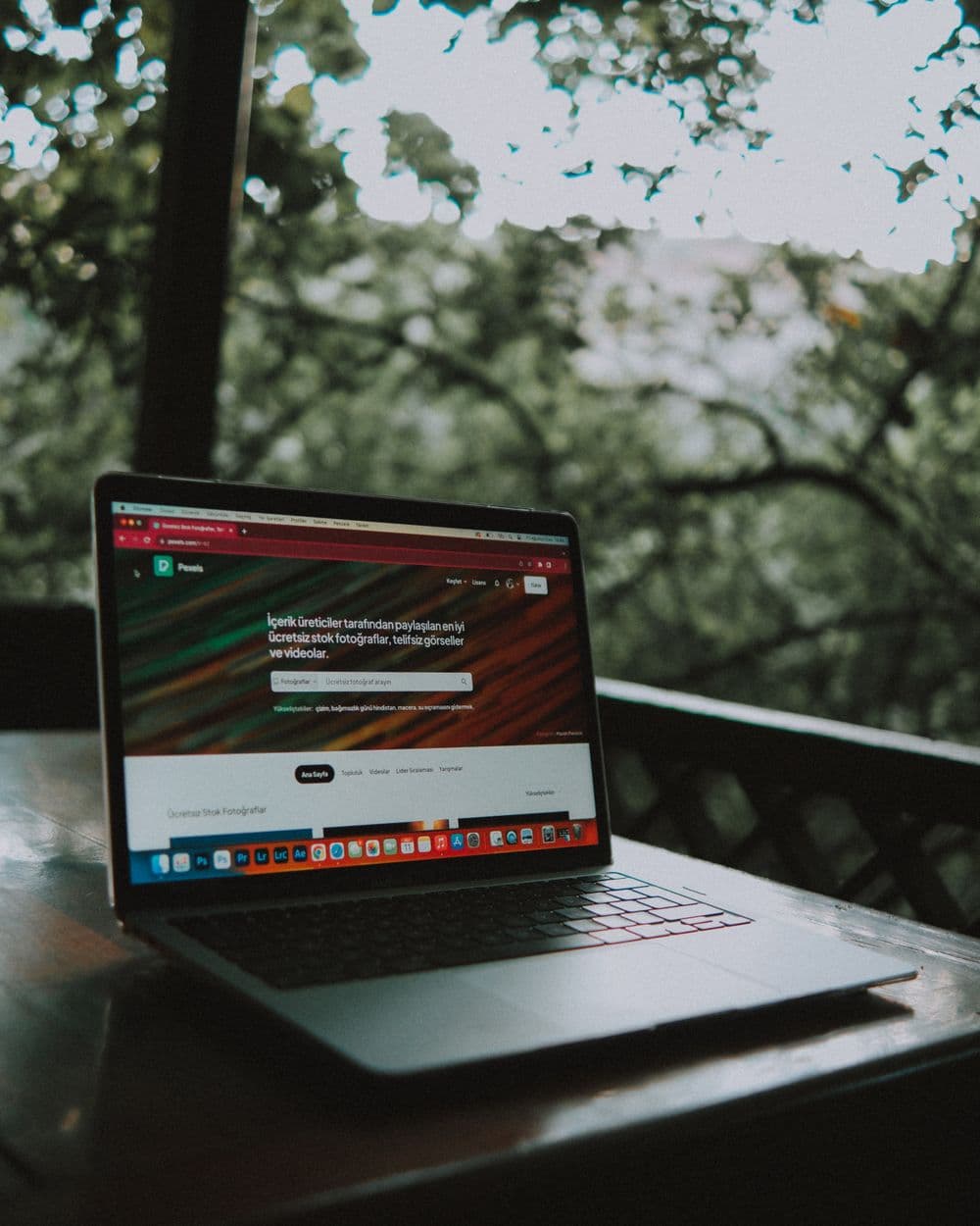 Laptop showing a small-business website